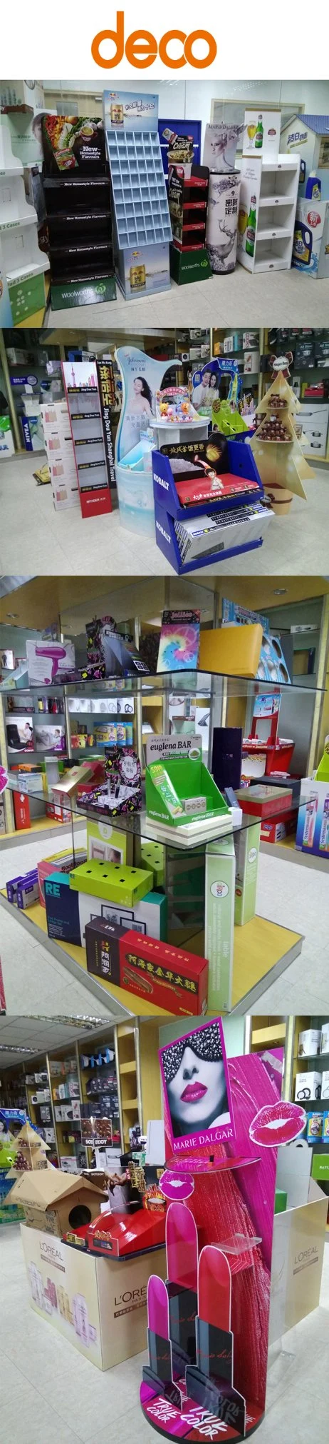 Health Care Products Retail Cardboard Promotional Display Shelf