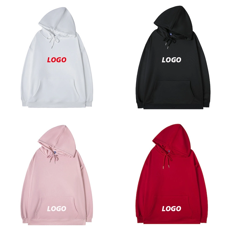 No MOQ Custom Logo Promotional Lightweight Unsex Plain Hoodie for Men and Women, 17 Colors Leisure Apparel Long Sleeve Pullover Sweatshirts & Top Manufacturer