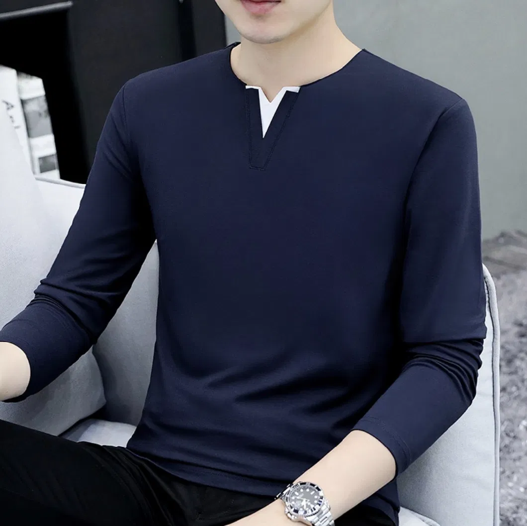 95% Cotton New Design Long Sleeve T-Shirt Men′s Casual Clothes Teen′s Apparel