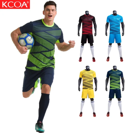 2021 Kcoa Neueste Werbe-Club-Fußballbekleidung für Herren mit niedrigem Mindestbestellwert